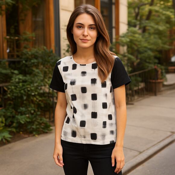 Zara Checkered Top - Picture 1 of 6